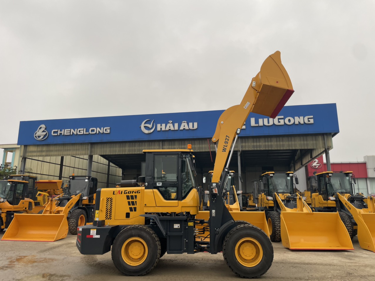 MÁY XÚC LẬT MINI HẢI ÂU CHÍNH HÃNG WL927 GẦU 1 M3